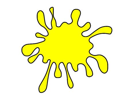 Big Yellow Splat Clip Art at Clker.com - vector clip art online, royalty free & public domain