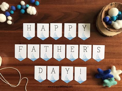 Happy Father's Day Banner {FREE Printable!} - The Art Kit