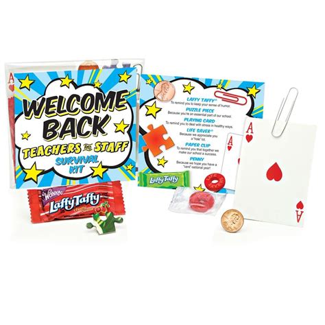 Welcome Back Teachers & Staff Survival Kit | Positive Promotions