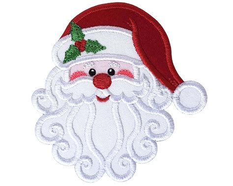 Santa Claus Applique Design Christmas Applique Embroidery - Etsy