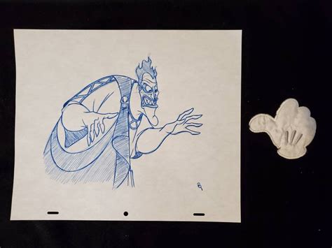 Disney Hercules Hades Drawing-sketch-animation-signed - Etsy