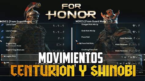 GAMEPLAY Y COMBOS DE CENTURION Y SHINOBI | FOR HONOR ESPAÑOL - YouTube