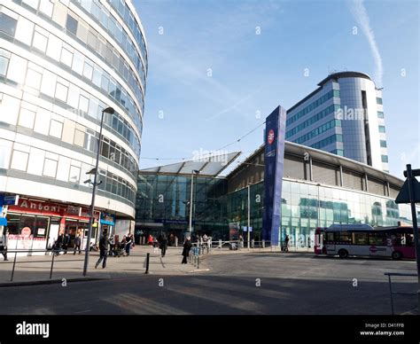 Entrance to Piccadilly Railway station in Manchester UK Stock Photo - Alamy