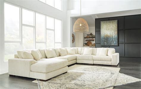 Lindyn Ivory Modular Sectional W/ Left Chaise Signature Design ...