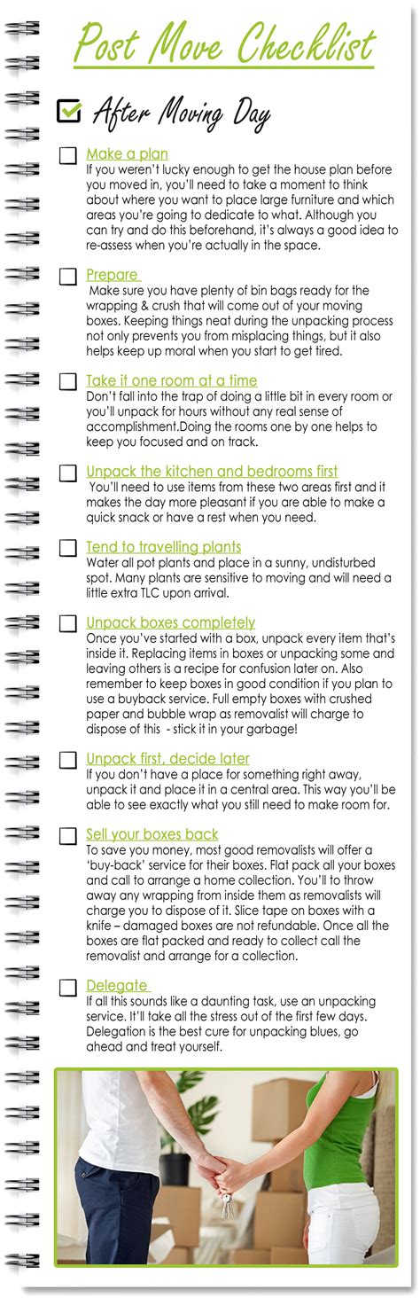 Post Move Checklist - Smart Move