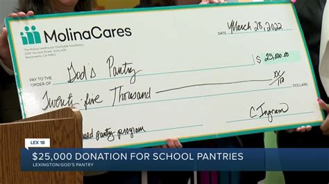 God's Pantry receives $25,000 donation for school pantries