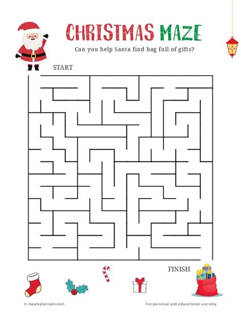 Free Printable Christmas Mazes | Fun Activities for Kids