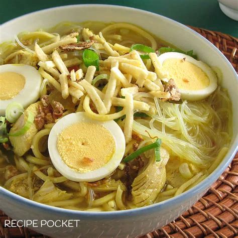 Soto Ayam- Indonesian Chicken Noodle Soup | Recipe Pocket