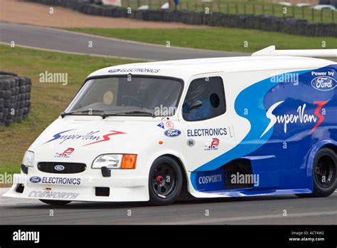 Ford Cosworth powered Transit Super Van 3 at Knockhill racing circuit Stock Photo: 7555985 - Alamy