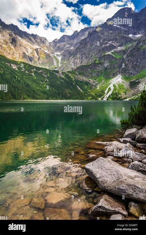 Beautiful lake in Tatra Mountains Stock Photo - Alamy