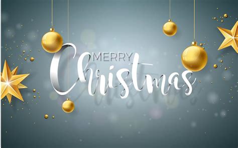 Merry Christmas Illustration on Grey Background 346357 Vector Art at Vecteezy