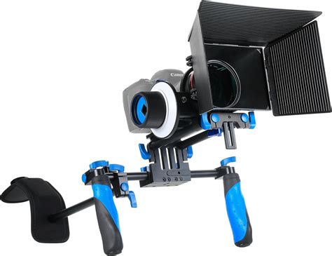 Amazon.com : SunSmart DSLR Rig Video Camera Shoulder Mount Kit Including DSLR Rig Shoulder ...