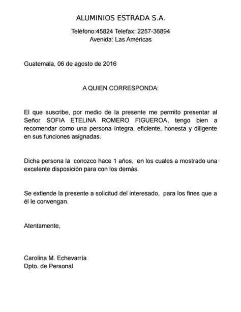 ¿Cómo solicitar una carta de recomendación laboral en Guatemala?