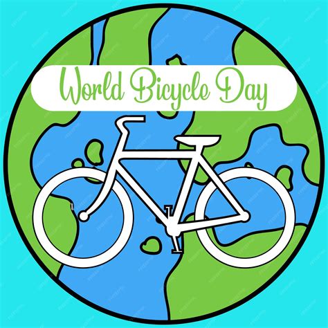 Premium Vector | World bicycle day vector background bike silhouette isolated bicycle day june 3 ...