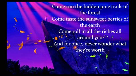 Pocahontas Colors Of The Wind Lyrics