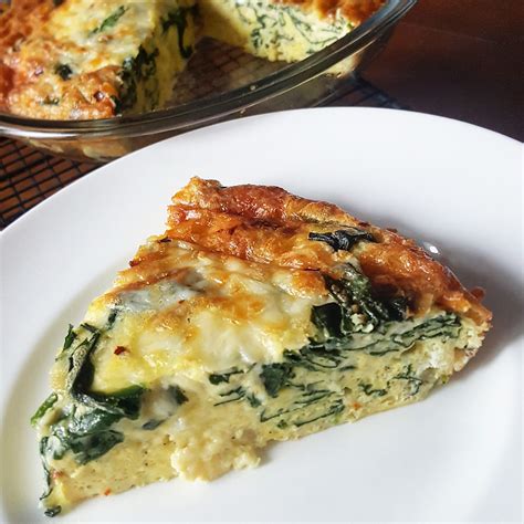 Crustless Spinach Cheese Quiche | Keto | Low Carb