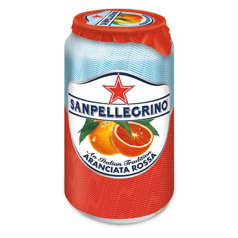 San Pellegrino Sparkling Fruit Beverage Aranciata Rossa-Blood Orange Can 330ml x 1pc - My247Mart ...