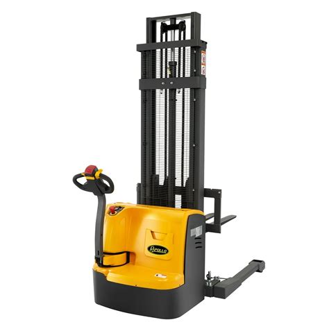 APOLLOLIFT Full Electric Pallet Jack Truck Stacker Material Lift with Straddle Legs 118" Lifting ...