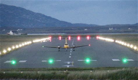 Benbecula Airport lights