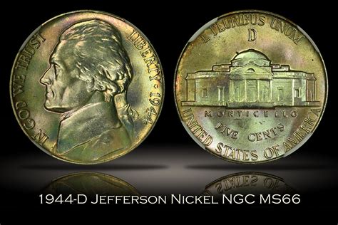 Michael Kittle Rare Coins - 1944-D Jefferson War Nickel NGC MS66