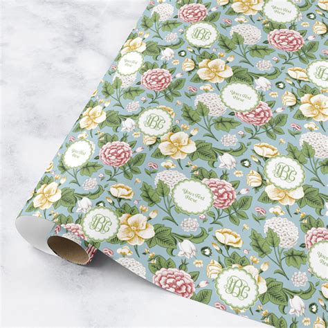 Vintage Floral Wrapping Paper Roll - Small (Personalized) - YouCustomizeIt