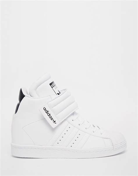 adidas Originals Superstar High Top White Trainers at asos.com | Adidas originals superstar ...