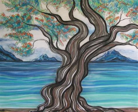 Twisted Tree by Joan Stratton | Tree drawing, Twisted tree, Fine art ...