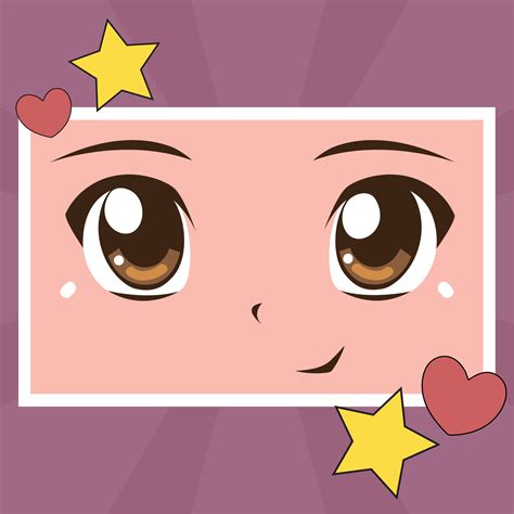 anime cute eyes 13827148 Vector Art at Vecteezy