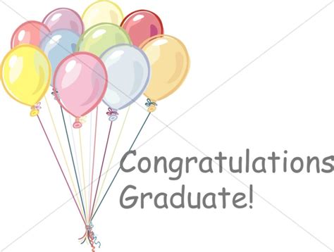 Graduation Balloons | Christian Graduation Clipart and Images