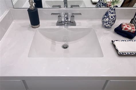 Designers Image 24W x 19D White Winston Vanity and White Cultured Marble Vanity Top with ...