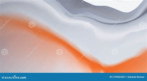 Web Header Background Design with Liquid Grey and Orange Paint Flow. Stock Illustration ...