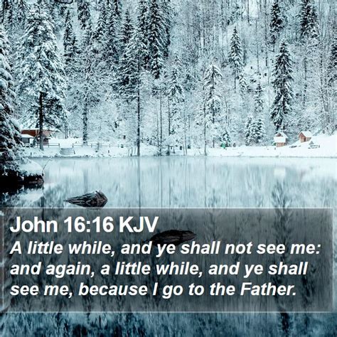 John 16:16 KJV Bible Verse Images