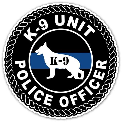 Amazon.com: K9 Unit Police Dog Police Officer Blue Ribbon Seal High ...