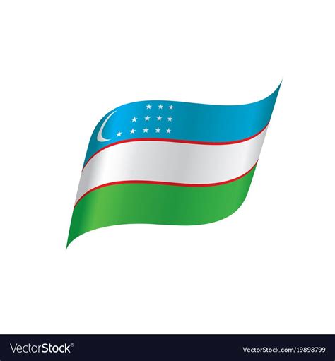 Uzbekistan flag vector image on VectorStock | Uzbekistan flag, Flag ...