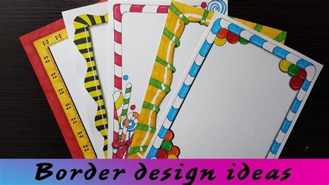 Project file pages | border designs for school projects | easy page ...