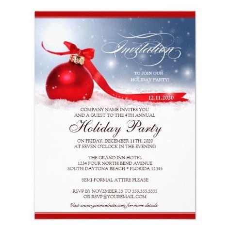 Company Holiday Party Invitation