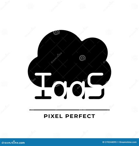 Cloud Based IaaS Black Glyph Icon Stock Vector - Illustration of computing, iaas: 270244095