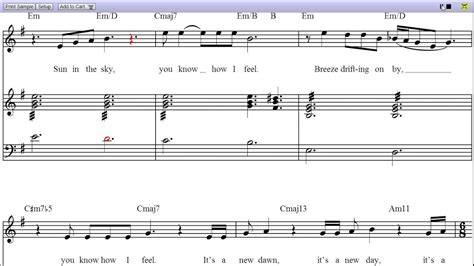 Micael Bublé's Feeling Good - Piano Sheet Music [Teaser] - YouTube