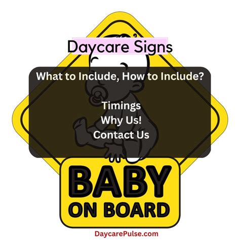 Daycare Sign Ideas | Child Care Signage