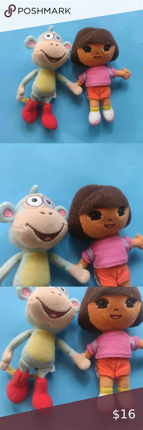 Dora The Explorer Plush AND "Boots" TY Plush Dolls - Stuffed Animals toys | Ty plush, Plush ...