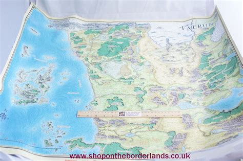 Poster Map of Faerûn, Forgotten Realms accessory for D&D 5th edition - The Shop on the Borderlands