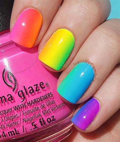 30+ Rainbow Nail Art Ideas | Art and Design