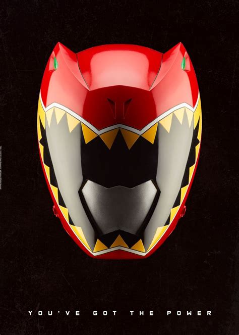 'Dino Charge Red Ranger' Poster, picture, metal print, paint by Power Rangers | Displate