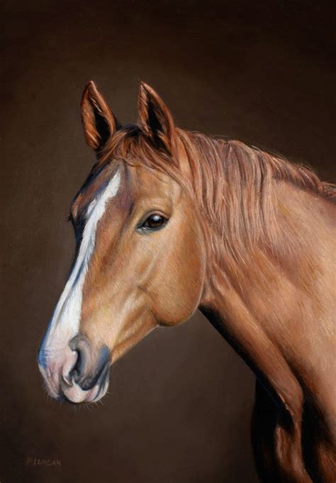 oil Portrait painting of an American Quarter Horse by Rebecca Luncan | Pet portrait paintings ...