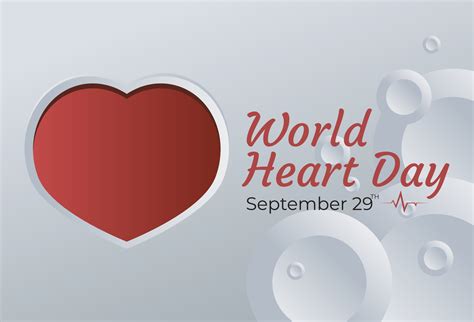 Flat Design Illustration Of World Heart Day Templates, Design Suitable For Posters, Backgrounds ...