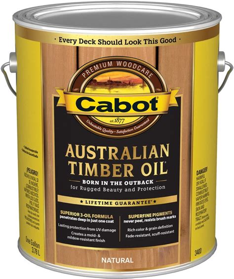 Buy the Cabot 01-3400 Australian Timber Oil, Natural ~ Gallon | Hardware World