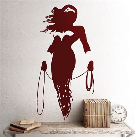 Wall sticker Wonder Woman silhouette | MuralDecal.com