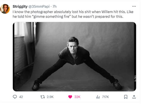 willem dafoe being a goblin : r/NonPoliticalTwitter