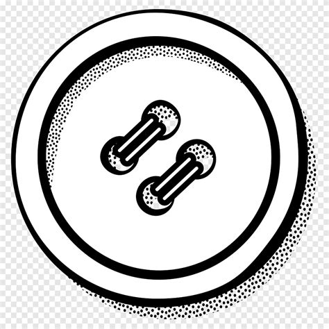 Button Clipart Black And White