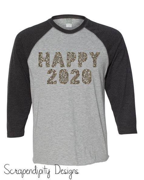 Womens 2020 Shirt, Mens Happy 2020 Tshirt, Happy New Year Raglan Shirt, Kids New Years Eve ...